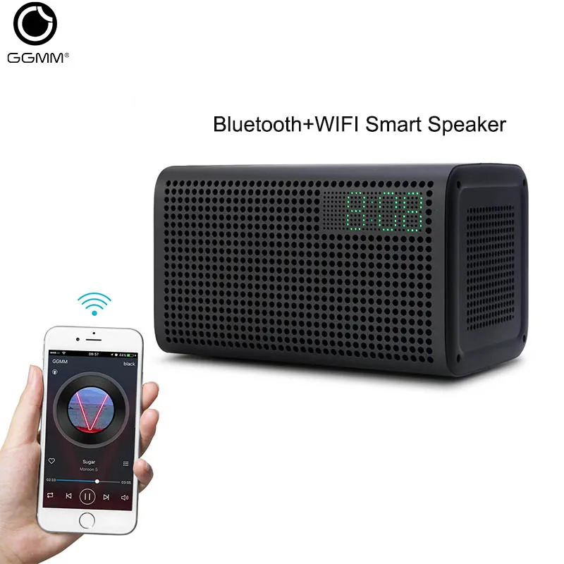 GGMM E3 Bluetooth динамик 20 Вт Мощный HiFi Саундбар Поддержка Wi-Fi AUX подключение автонастройка Колонка 3D цифровой Бумбокс громкий динамик