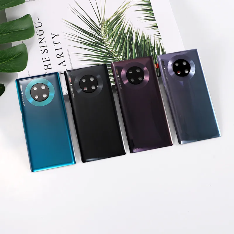Mate30 Pro корпус для Huawei Mate 30 Стеклянная Крышка батарейного отсека Ремонт Замена
