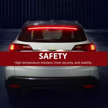 

Car Brake Stop Warning Signal Lights 1000mm Turn With Reverse Brake Signal Lamp For Trunk Auto Accessories