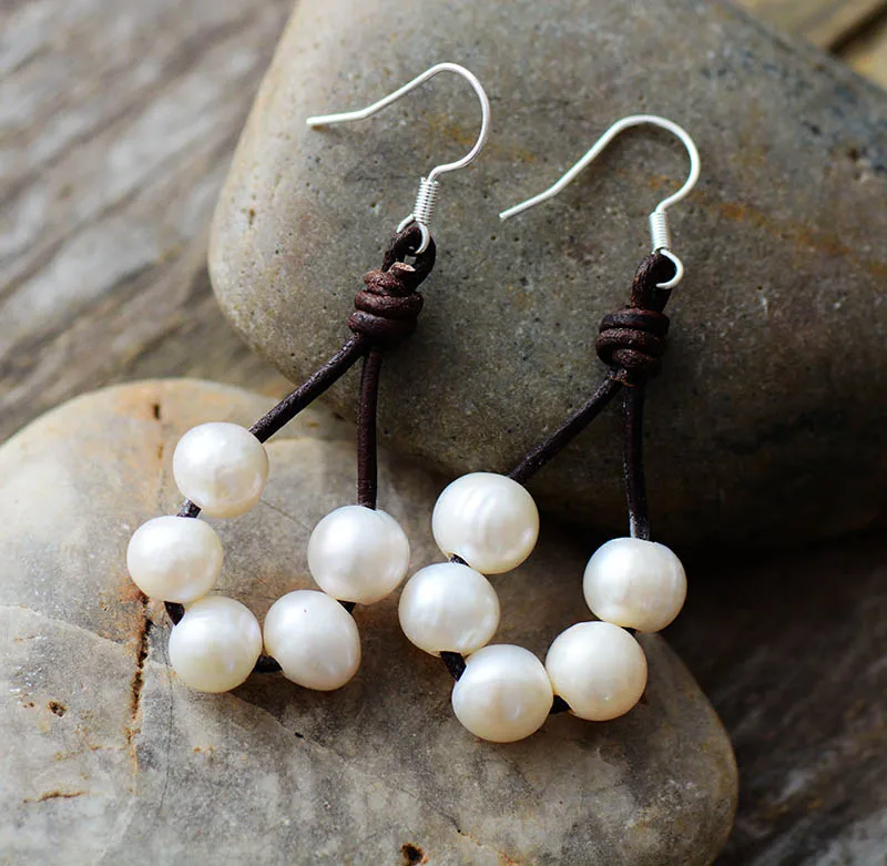 Women Pearl Earrings Freshwater Pearls Bohemia Earrings Designer Elegant Earrings Classic Wedding Jewelry Dropshipping
