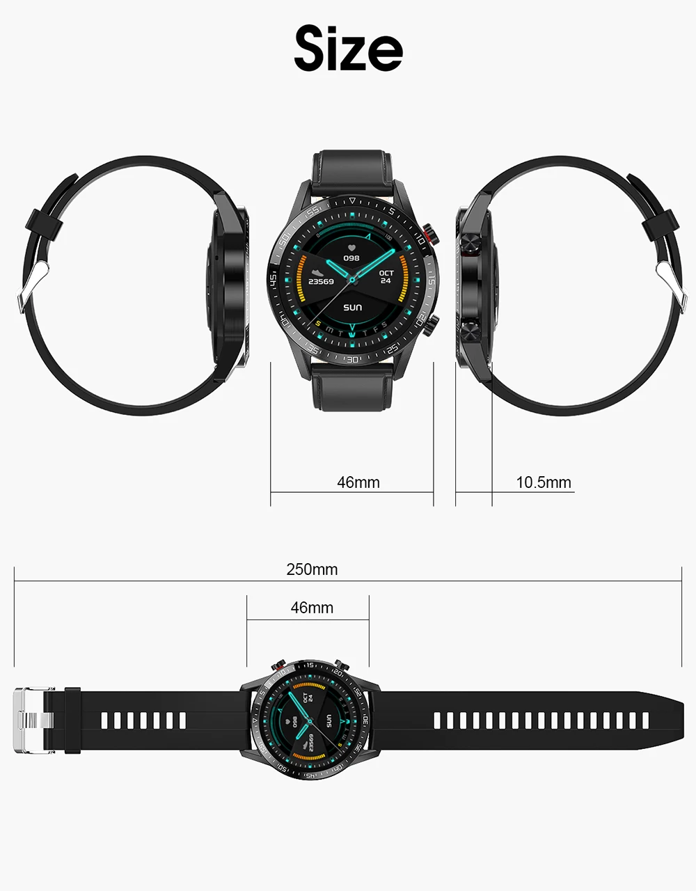bluetooth chamada smartwatch android ecg relógio inteligente homem