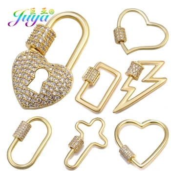 

Juya DIY Jewelry Making Supplies Fastener Mesh Chain Screw Lock Clasps Accessories For Luxury Fine Punk Pendant Jewelry Handmade
