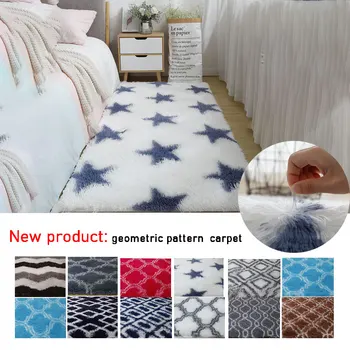 

13 Sizes Fluffy Bedroom Rectangle Carpet Super Soft Blanket Anti-slip Area Rugs For Living Room Doorway Home Decorative Mat New
