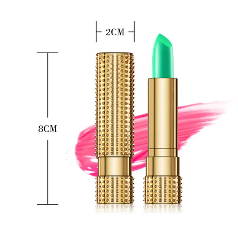 Увлажняющий зеленый бальзам для губ антивозрастной долговечная губная помада с алоэ вера цвет меняет цвет в зависимости от настроения длинная губная помада с эффектом длительного увлажнения