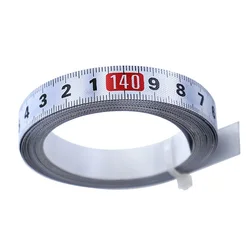Règle métrique auto adhésive en acier, couverture en Nylon, ruban de mesure, échelle de scie pour toupie t track, scie à ruban, travail du bois 