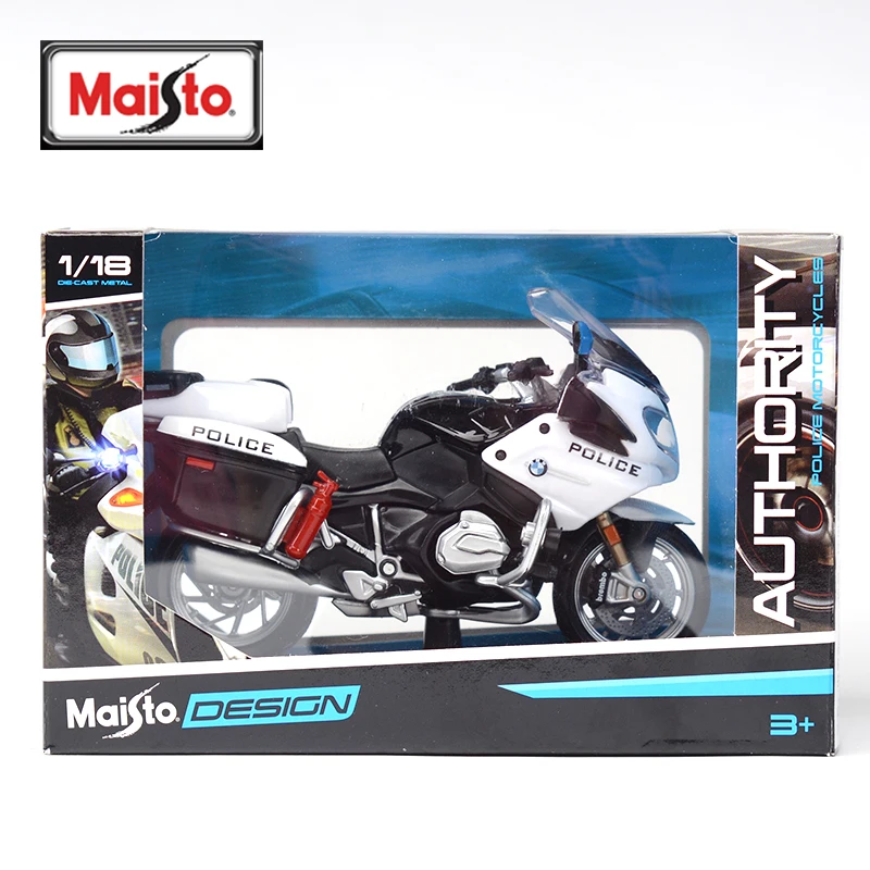 Maisto 1:18 BMW R1200 RT California Police Die Cast Vehicles Collectible Motorcycle Model Toys 6