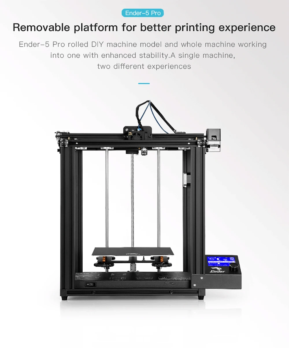 3D принтер Creality Ender 5/Ender 5 Pro набор для сборки принтера 220*220*300 мм объем с обновленной