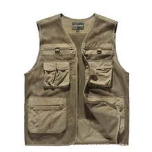 Zhan di ji pu Great Wall, четыре сезона, много карманов, Мужской Жесткий военный жилет, сетчатый, для фотосъемки, для путешествий, жилет режиссера,, Sellin