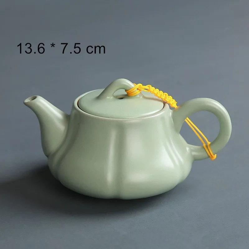 Description Picture 6 of itemLarge Ru Kiln Ceramic Kung Fu Tea Set Teaware Teapot Tea Cup Gaiwan Tea Infuser Tea Strainer Tea Pot and Cup Set Teacups Tea Sea