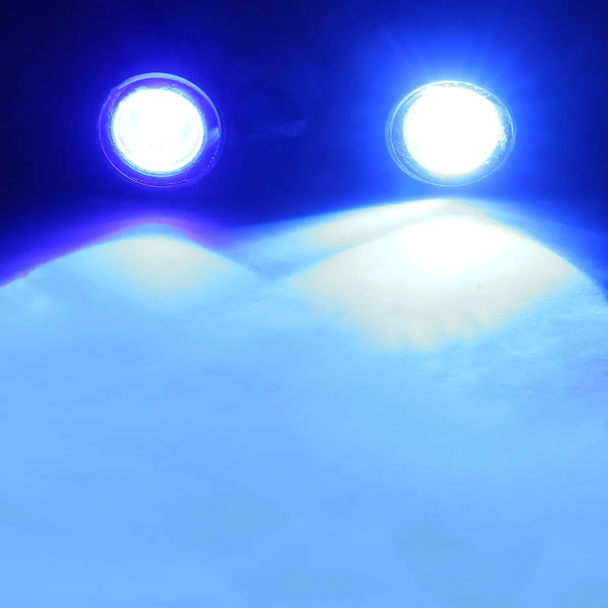 4PCS Blue LED Boat Light 12V 3W Waterproof Outrigger Spreader Transom Underwater Lights for Car Boat Marine