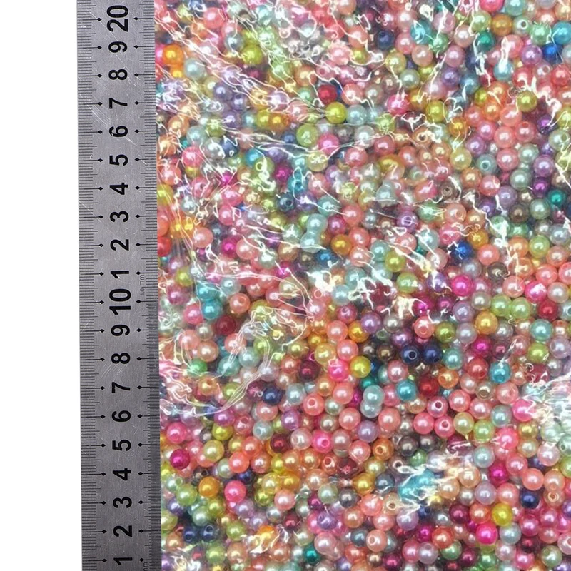 Wholesale FINGERINSPIRE 220Pcs 4 Sizes ABS Sewing Pearl Beads