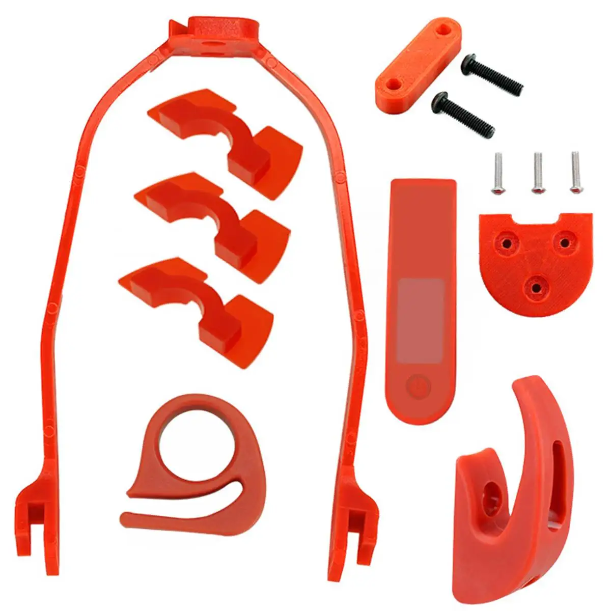 14pcs red Для XIAOMI M365/M187 M365 PRO ЗАДНИЙ КРОНШТЕЙН БРЫЗГОВИКА жесткая поддержка демпфирования электрический скутер крышка приборной панели запчасти аксессуары - Цвет: 14pcs red
