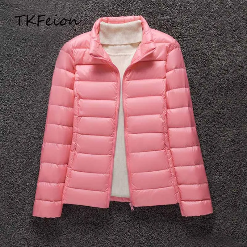 

2021 Warm Duck Down Jacket Female Clothing Ultra Light Thin Spring/Autumn Feather Jacket Women's Overcoat Coats Parkas Clothes