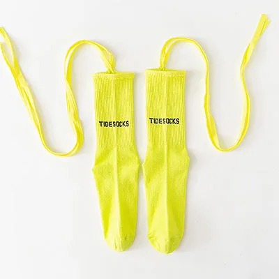 3 Pairs Fluorescence Breathable Autumn Shaping Comfortable Socks Cotton Sweat Absorption Anti Friction Women Socks BCW009 - Цвет: Цвет: желтый