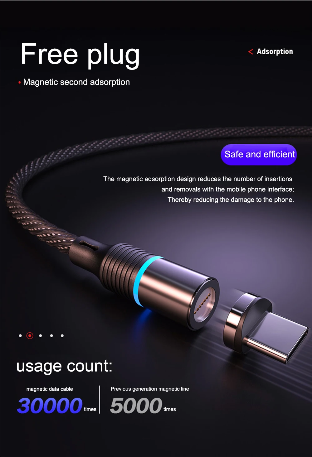 Магнитный кабель магнитная зарядка провод для зарядки кабель USB кабель для iPhone type C Быстрая зарядка данных Быстрая зарядка для huawei Xiaomi LG магнитное зарядное устройство все мобильные телефоны