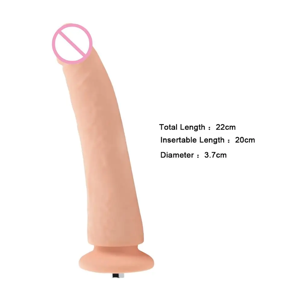 ANNGEOK Large Thick Dildo Sex Machine Attachment Male Penis Machine Gun Accessory Anal Dildo for Women AN-R8