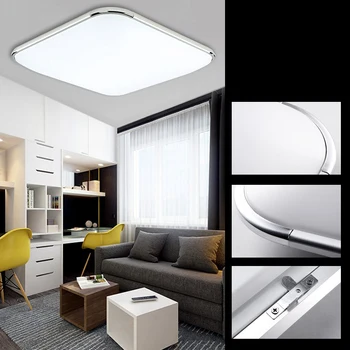 

LED Ceiling Light Modern Lamp Living Room Lighting Bedroom Led Ceiling Down Light Lamp 24W 36W 48W Square Ceiling Ligthing