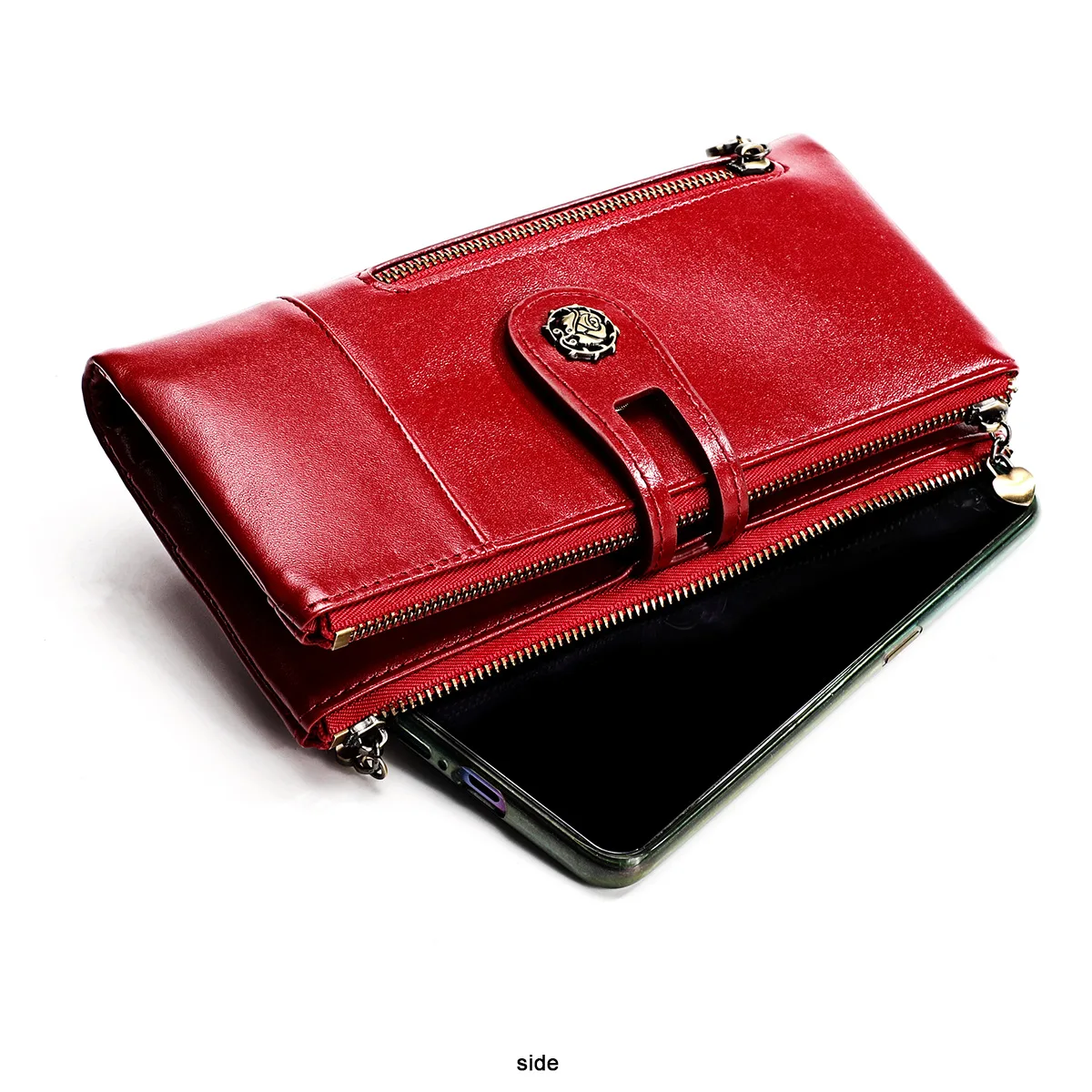 Wallet Leather Long Purses Vintage