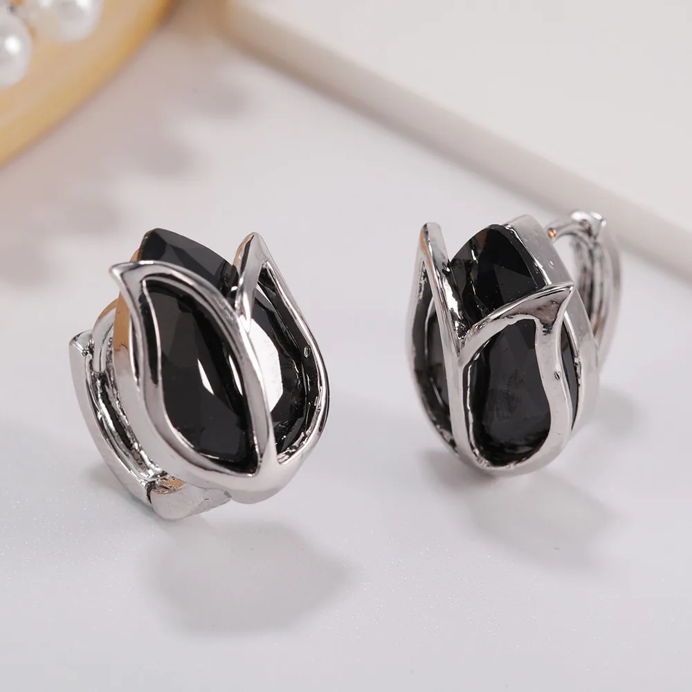 Дизайн цветок серьги AAA кубический циркон кристалл серьги гвоздики ...