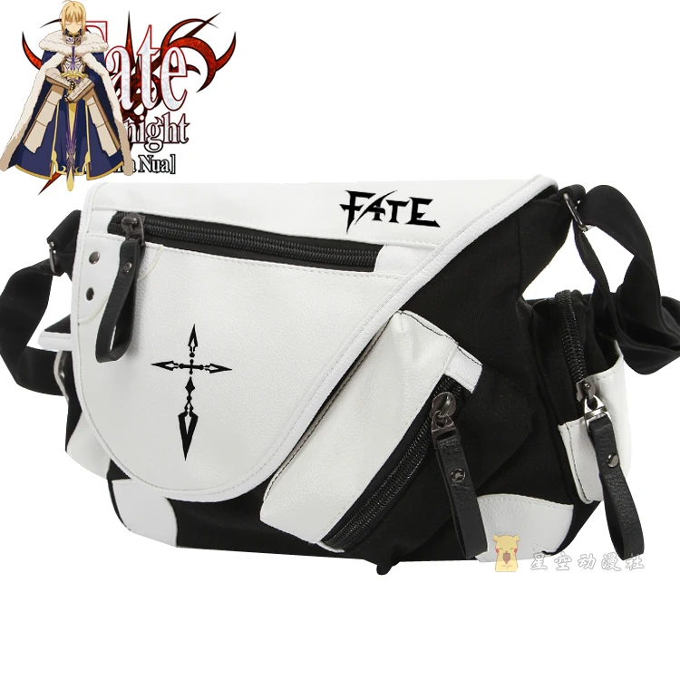 Gumstyle fate stay night fate zero Classic Shoulder School Bag Anime Cosplay Messenger Bag Black 
