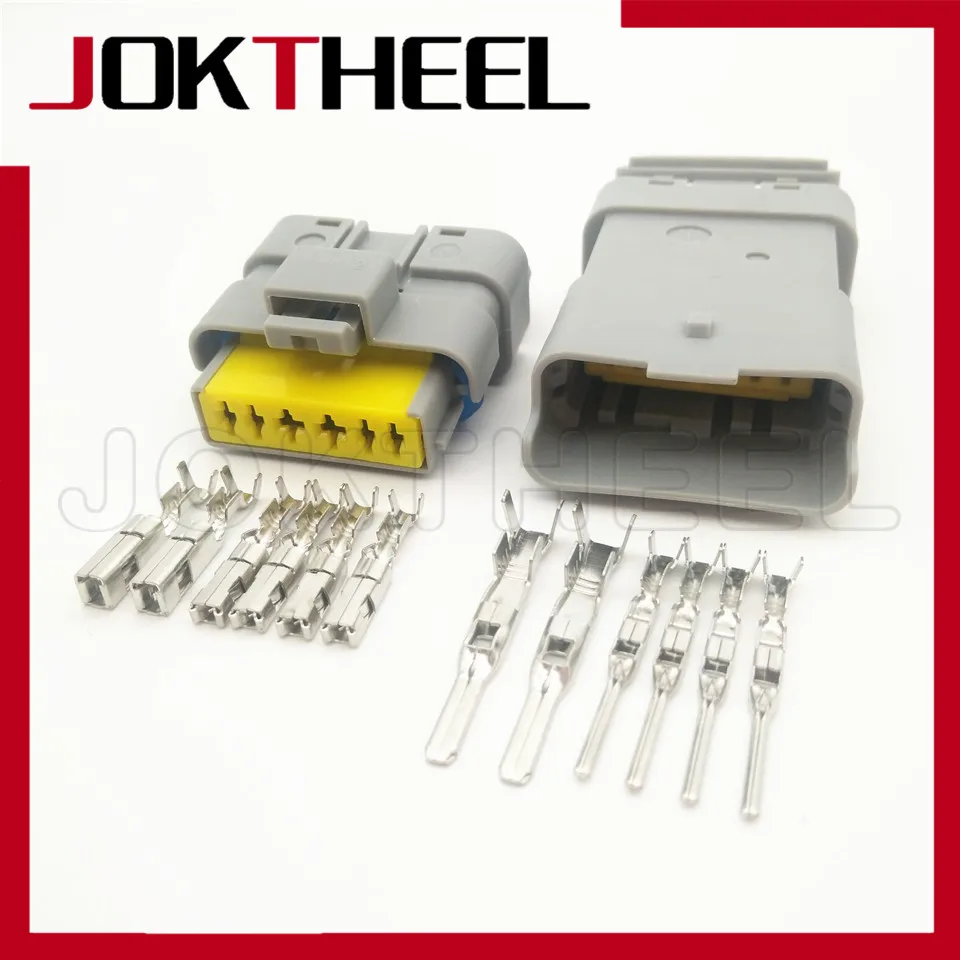 Комплект FCI 6 pin male female серая педаль акселератора автомобильный соединитель для