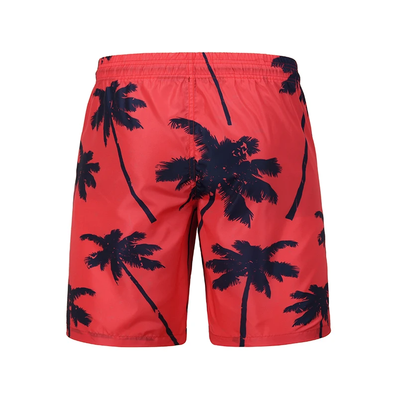 Popular Summer Holiday Beach Shorts with Coconut Palm Fashion Printing Swimming Quick-Dry Shorts for Men Surf Beach Wear Outside Briefs