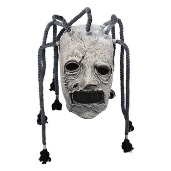 

Scary Slipknot Braid Cosplay Mask Corey Taylor Latex Slipknot Mask Halloween Party Costume Props