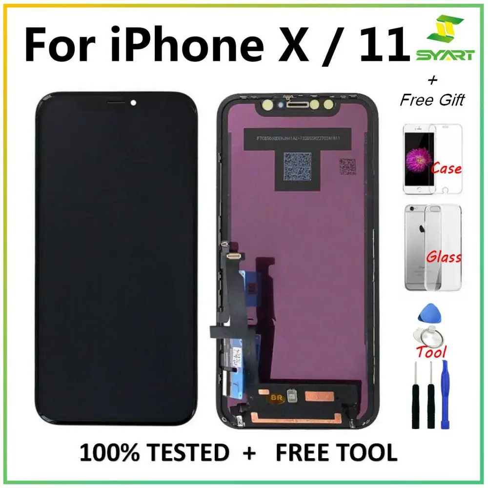 Для iPhone X 11 pro 11pro Max ЖК-экран дисплей сенсорный экран дигитайзер сборка для iPhone11 XS