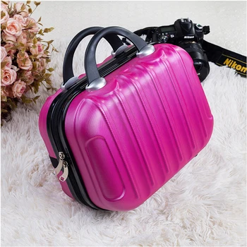 

Scratch preventionNew 14 inch ABS scratch-resistant wear-resistant makeup luggage portable cosmetics storage travel bags