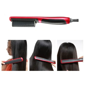 

Hair Straightener Durable Electric Straight Hair Comb Brush LCD Heated Ceramic Hair Straightening Brush