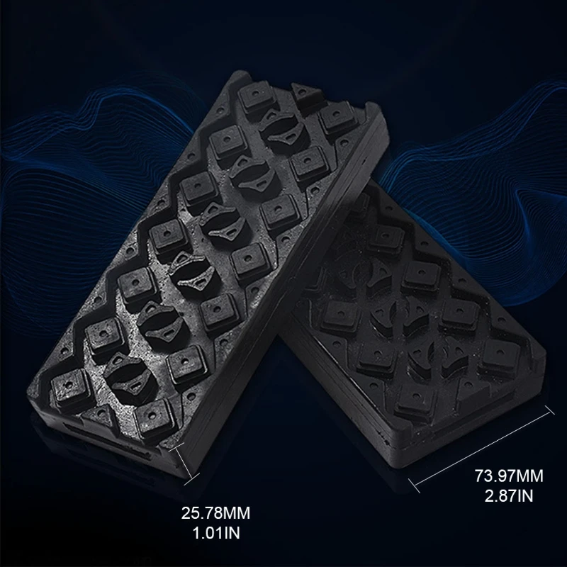 Tire Traction Device for Snow Mud Sand Large SUVs Set of 2 Easy to Install Get Unstuck Fast Mat Chain Alternative