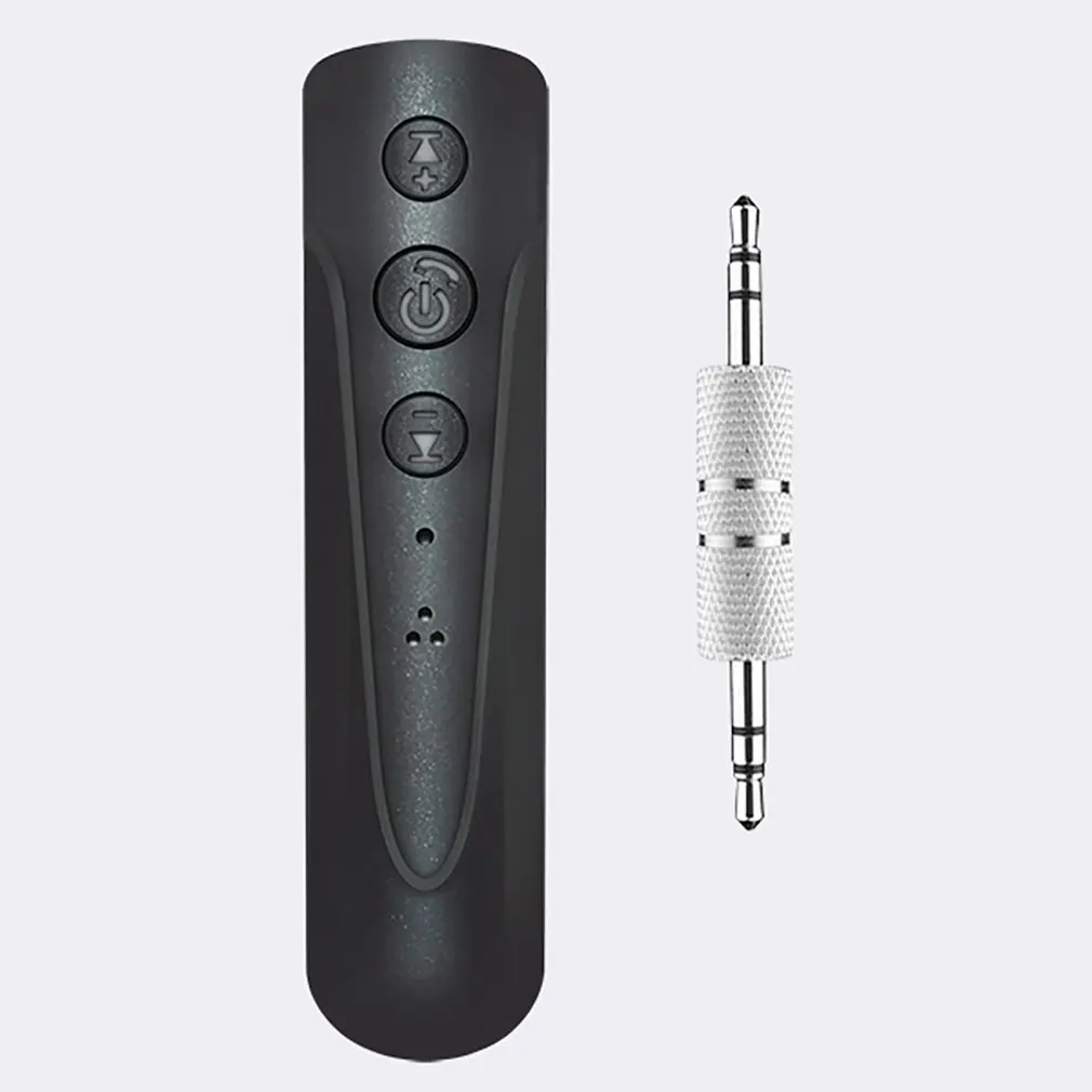 Универсальный маленький размер беспроводной 3,5 мм разъем Aux аудио приемник адаптер музыкальный приемник MP3 плеер Автомобильный комплект - Цвет: black