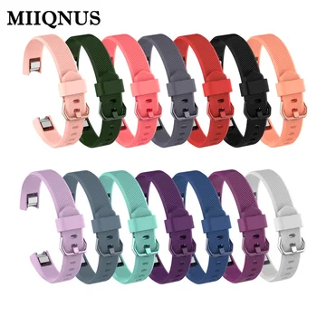 

MIIQNUS Fashion Silicone Watch Band Classic Replacement Watch Band Strap Bracelet Wristbands Bracelet Strap for Fit bit Alta / A
