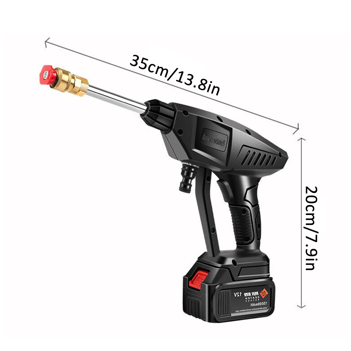 12V 4000W High Press Car-Washer Cordless Spray