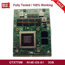Оригинальная Видеокарта GTX 770M GTX770M VGA N14E-GS-A1 3 ГБ DDR5 для ноутбука Dell Alienware M17X M18X MXM полностью протестирована