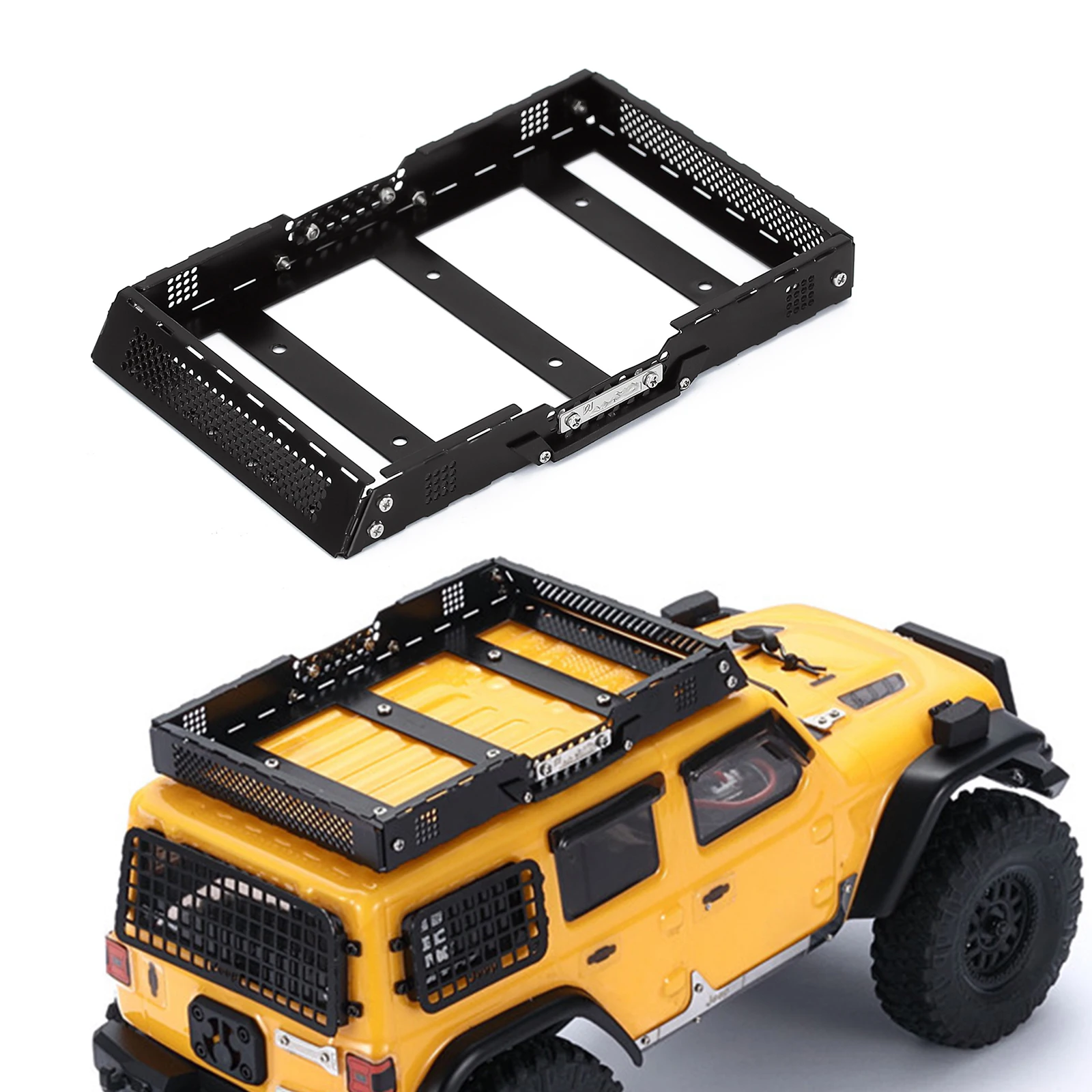 Metal Luggage Carrier Roof Rack Unassembled For 1/24 Rc Crawler Axial
