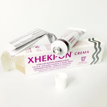 10Pcs Xhekpon Crema Face Neck Cream 40ml Neckline Cream Wrinkle Smooth Anti Aging Whitening Cream