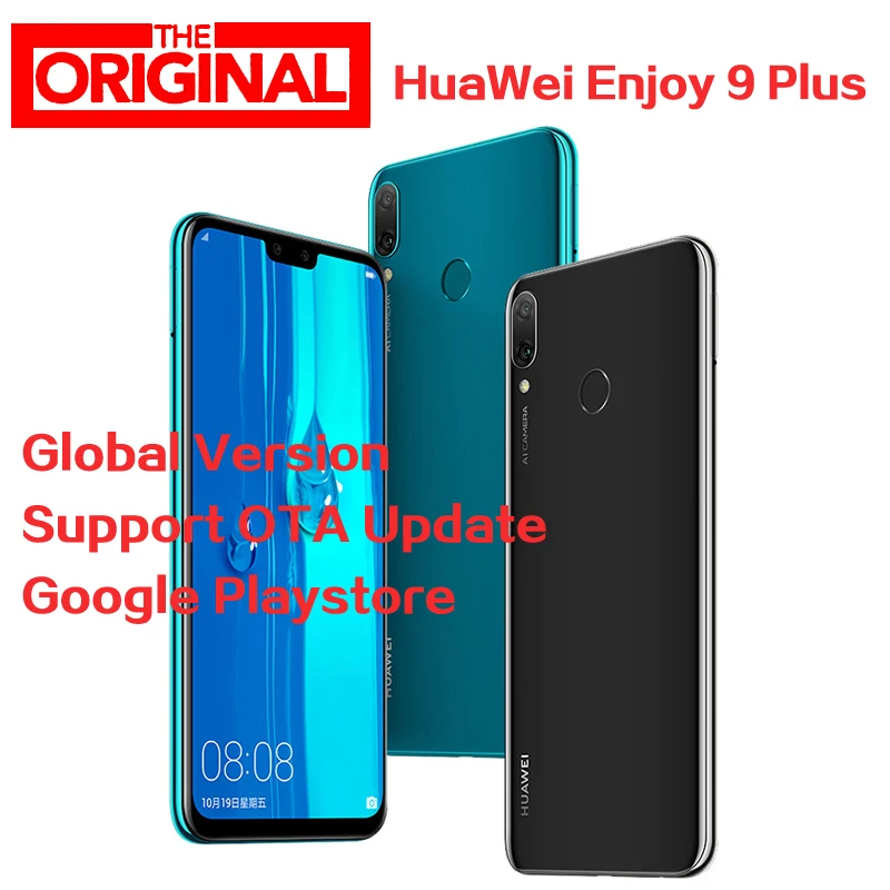 

Stock HuaWei Y9 2019 Enjoy 9 Plus 4G LTE Mobile Phone Octa Core Kirin 710 Android 8.1 6.5" IPS2340X1080 6G RAM 128G ROM 4 Camera