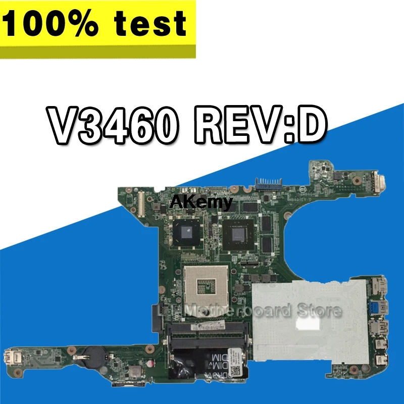 

brand new CN-0C0NHY FOR HP DELL VOSTRO 3460 V3460 laptop motherboard DA0V08MB6D1 REV:D mainboard 0C0NHY C0NHY NOTEBOOK