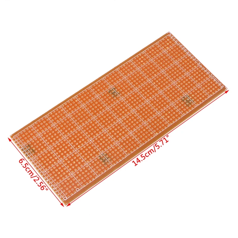 5 шт. 6,5x14,5 см Stripboard Veroboard Uncut PCB Platine Односторонняя печатная плата 19QB