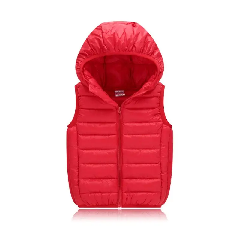 Girls Boys Hooded Vests Children's Down Cotton Coat Autumn Winter Baby Kids Waistcoat Outerwear Clothing Infant Warm Jacket For children vest