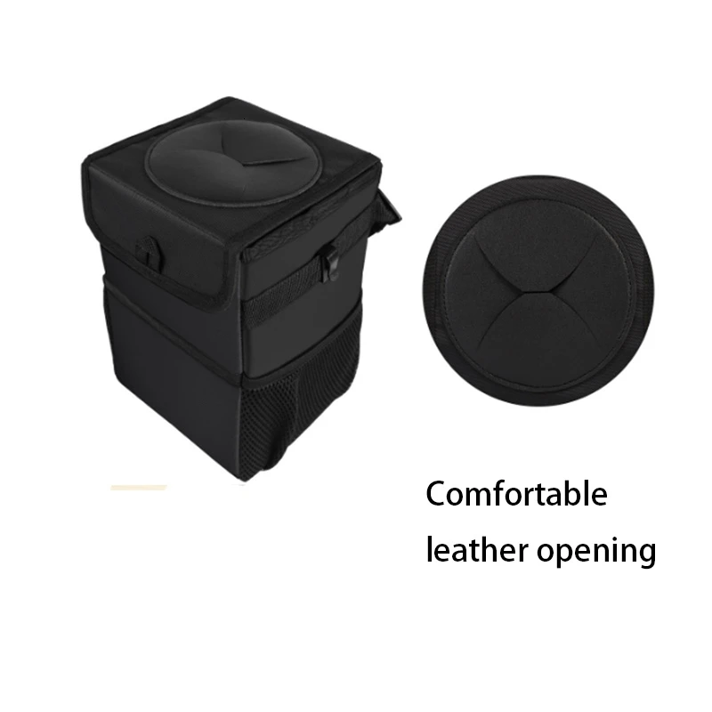 Car waterproof car trash can, auto parts organizer, trash can can, car storage bag