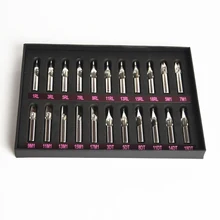 Высокое качество 22 шт 304 из нержавеющей стали татуировки Советы Комплект колпачки для татуажа советы микс Набор для иглы татуировки аксессуары