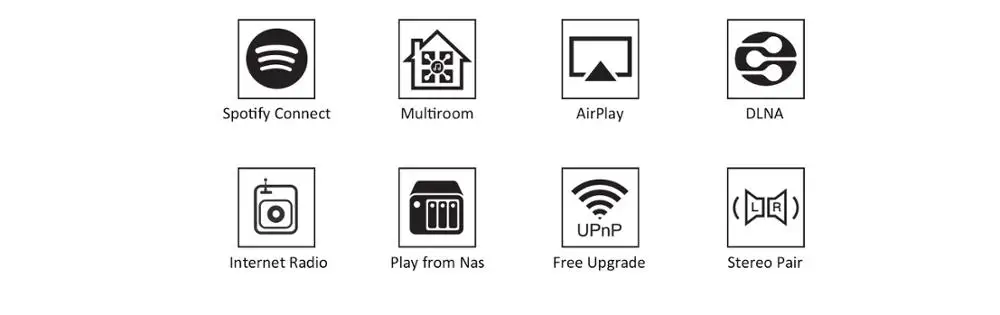 Up2stream Wi-Fi аудио приемник модуль с Spotify+ Airplay+ DLNA+ 24 бит 192 кГц FLAC мультирум Android iOS приложение