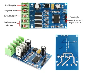 

170W High Power H-Bridge Motor Driver Module For NMOS Brake Duty Cycle For DC 5-40V Motor 4 External NMOS Tubes Two PWM Inputs