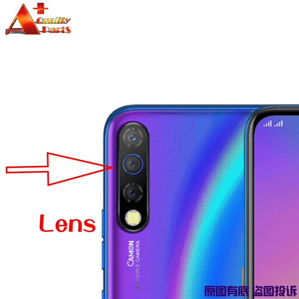 Original Back Rear Camera Lens Glass Cover Replacement Cover For Tecno