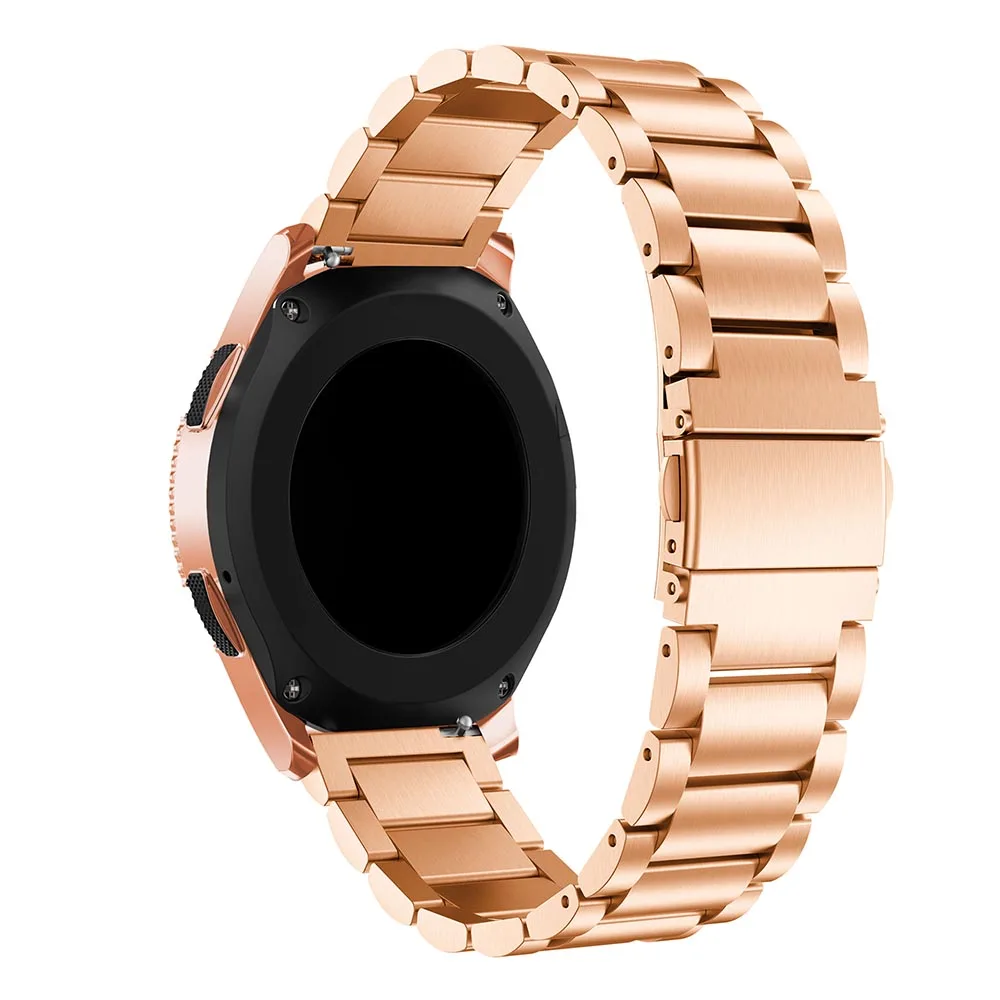 Для samsung Galaxy Watch 42 мм Active 2 40 мм 44 мм ремешок из нержавеющей стали металлический Миланский Браслет ремешок для часов браслет gear S2