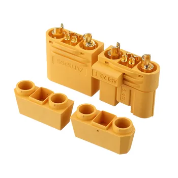 

1Pair Amass AS120 Male/Female Plug Connector Resistance Adapter Plug for RC Model FPV Racing Drone Lipo Battery Multirotor Parts