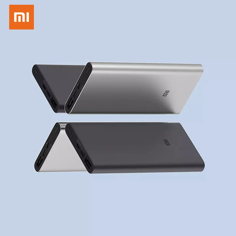 

Xiaomi Powerbank USB C Carregador Portatil Power Bank 10000mah Two Way Fast Charger QC3.0 Dual USB Output Input Bateria Externa