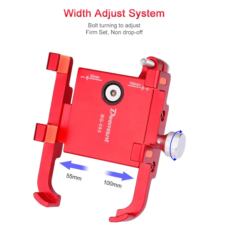 Deemount крепкий кронштейн для телефона на руль велосипеда мотоцикла 360D вращающийся держатель gps крепление для электровелосипеда кронштейн для скутера